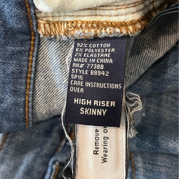 Madewell High Riser Skinny Jeans size 27 NWOT - Picture 4 of 16